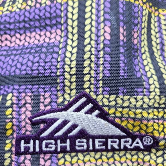 High Sierra Loop Daypack Water Resistant Backpack Purple Large Travel School Gym - Picture 4 of 16